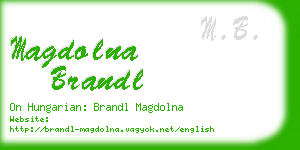 magdolna brandl business card
